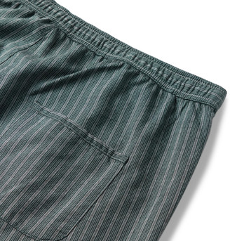 Oliver Spencer Loungewear Townsend Striped Organic Cotton Pyjama Shorts