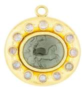 Thumbnail for your product : Elizabeth Locke 18K Mother of Pearl Intaglio & Labradorite Pendant Brooch