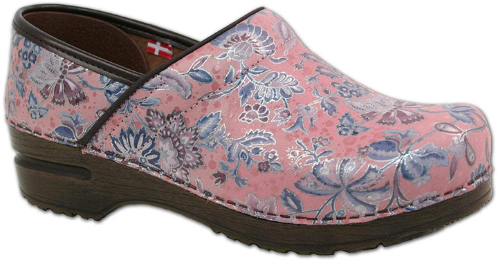 sanita floral clogs