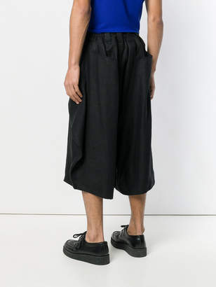 Yohji Yamamoto cropped drop-crotch trousers
