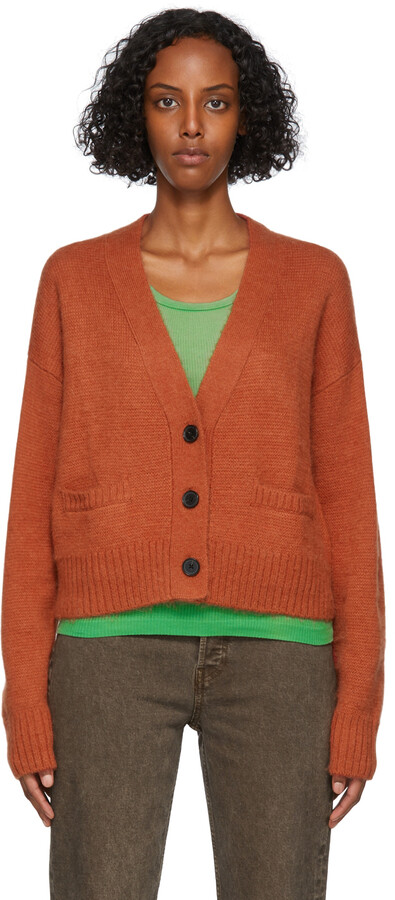 burnt orange cropped sweater