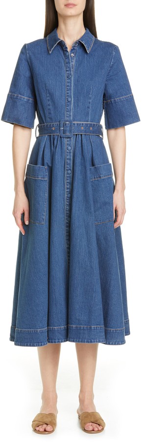 co denim midi dress