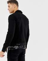 Thumbnail for your product : ASOS DESIGN skinny western denim jacket in black