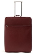 Thumbnail for your product : Valextra Leather Cabin Suitcase - Burgundy