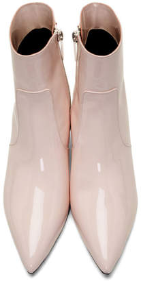 Calvin Klein Pink Patent Kat Boots