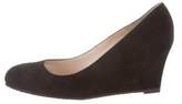 Thumbnail for your product : LK Bennett Suede Round-Toe Wedges