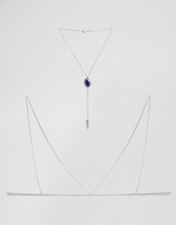 Thumbnail for your product : ASOS Western Festival Lariat Necklace & Bralette Body Chain Set