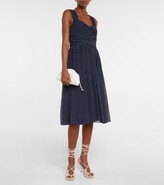 Thumbnail for your product : Polo Ralph Lauren Polka-dot crepe midi dress