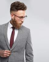 Thumbnail for your product : Moss Bros Skinny Blazer In Grey Tweed