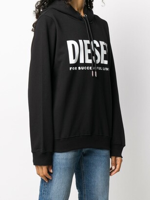 Diesel F-ANG logo print hoodie