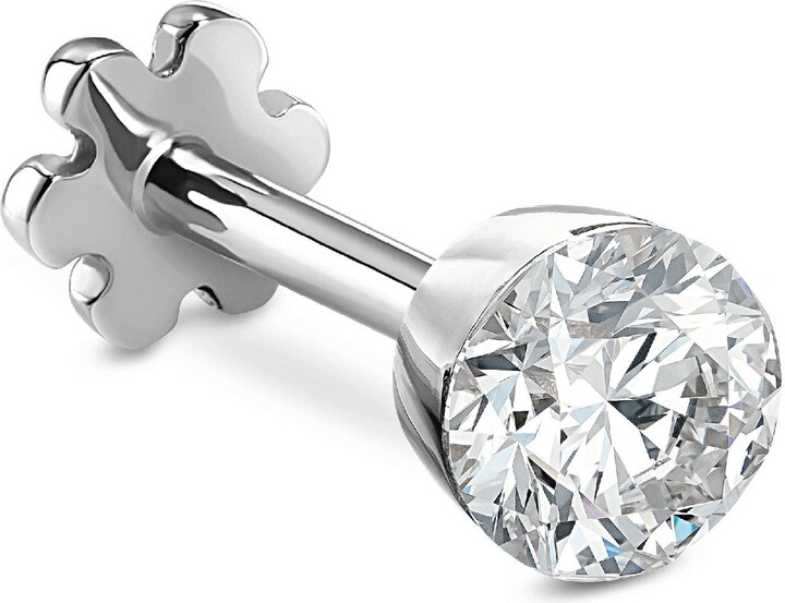 Maria Tash Single Invisible Set Diamond Stud Earring