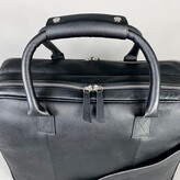 Thumbnail for your product : Leatherco. Men's Black Leather Laptop Carry-All Bag