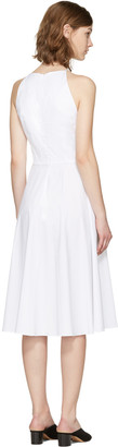 Rosetta Getty White Poplin Halter Dress