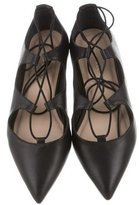 Thumbnail for your product : Loeffler Randall Leather Lace-Up Flats