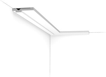 Orac Decor 2-3/4 in x 1/2 in x 78-3/4 in Primed White Plain Polystyrene Crown Moulding