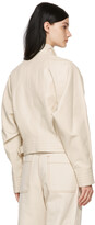 Thumbnail for your product : LVIR Off-White Faux-Leather Jacket