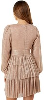 Thumbnail for your product : BCBGMAXAZRIA Pleated Metallic Cocktail Dress