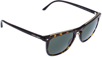 Giorgio Armani Brown/Green Tortoise AR8107 Wayferer Sunglasses