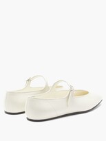 Thumbnail for your product : The Row Olga Leather Mary Jane Flats - White