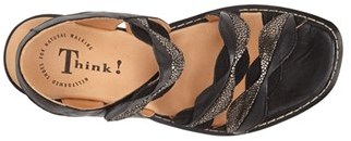 Think! Women's 'Soso' Leather Slingback Sandal