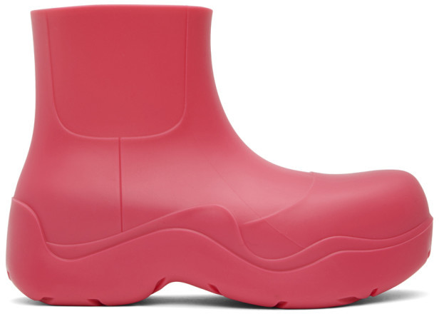 Bottega Veneta Pink Matte The Puddle Boots - ShopStyle