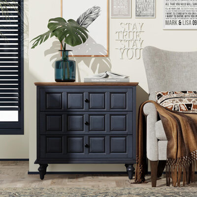 LoochMee Retro 3 Drawer Dresser