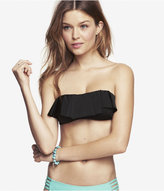 Thumbnail for your product : Express Ruffle Front Bandeau Swim Top - Black