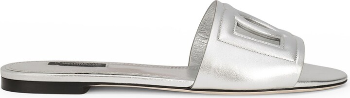 Dolce & Gabbana Women's Silver Sandals | ShopStyle