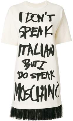 Moschino slogan T-shirt dress