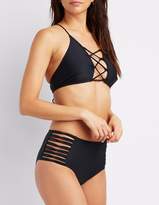 Thumbnail for your product : Charlotte Russe Caged Bikini Top