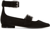 Thumbnail for your product : Opening Ceremony Black Suede Fletcher Ballerina Flats