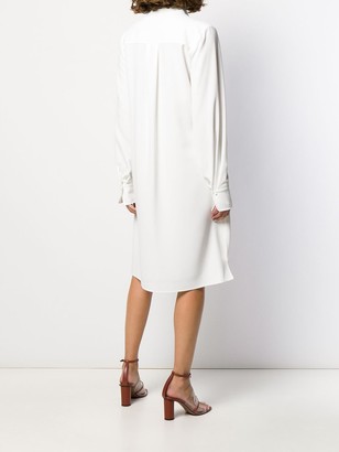 See by Chloe Pleated-Placket Shirt Dress