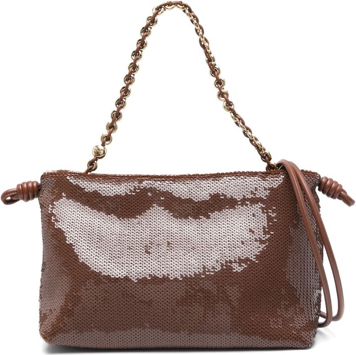 Loewe Flamenco Medium Sequined Clutch