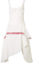 Thumbnail for your product : J.W.Anderson Tea Towel Asymmetric Woven Cotton-jersey And Linen Dress