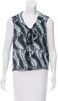 Thumbnail for your product : Marc Jacobs Sleeveless Silk Top blue Sleeveless Silk Top