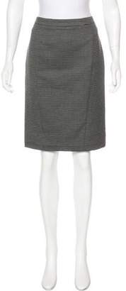 Akris Punto Striped Knee-Length Skirt