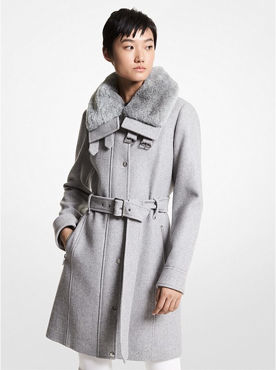 grey zip coat