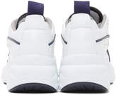 Thumbnail for your product : Acne Studios White and Navy Manhattan Sneakers