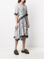 Thumbnail for your product : Koché Floral-Mesh Asymmetric Dress