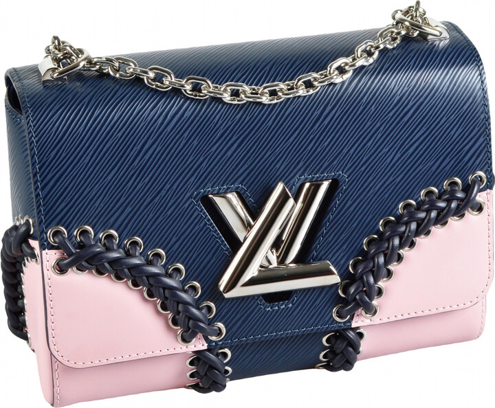 Twist long chain wallet leather crossbody bag Louis Vuitton Blue