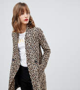 Thumbnail for your product : Stradivarius leopard print coat