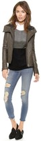 Thumbnail for your product : J Brand Mid Rise Destructed Cropped Jeans