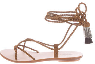 Loeffler Randall Bo Braided Leather Sandals w/ Tags