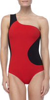Thumbnail for your product : Karla Colletto Two-Tone One-Piece
