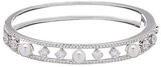 Nadri Lily Faux-Pearl Hinge Bracelet