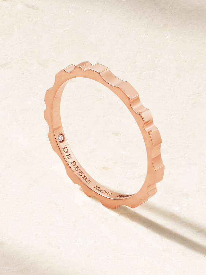 De Beers Rvl 18-karat Rose Gold Diamond Ring - 56