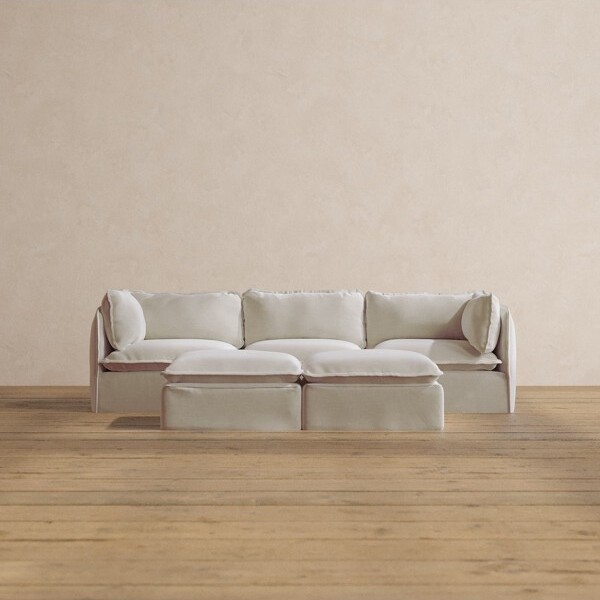 Anabei ModularWashable3-Seater+BenchOttomaninCoco|Memorix+Seat|ContourPillow