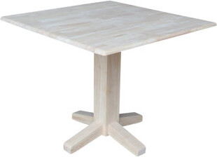 Latitude Run Lesha Dual Drop Leaf Solid Wood Dining Table