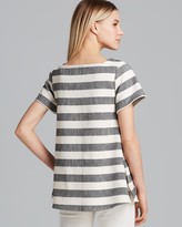 Thumbnail for your product : L'Agence La't by Top - Square Neck Stripe