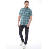 Thumbnail for your product : Weird Fish Mens Charter Short Sleeve Shirt Mineral Blue